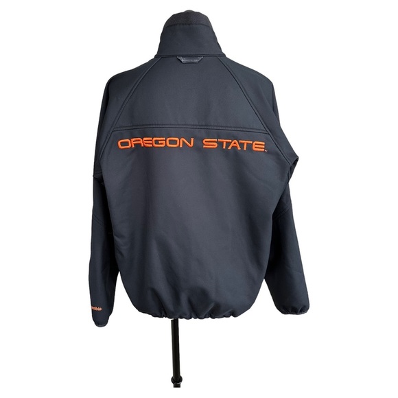 Oregon State Beavers Columbia Softshell Jacket Fleece Lined Men's Size Medium - Picture 3 of 14